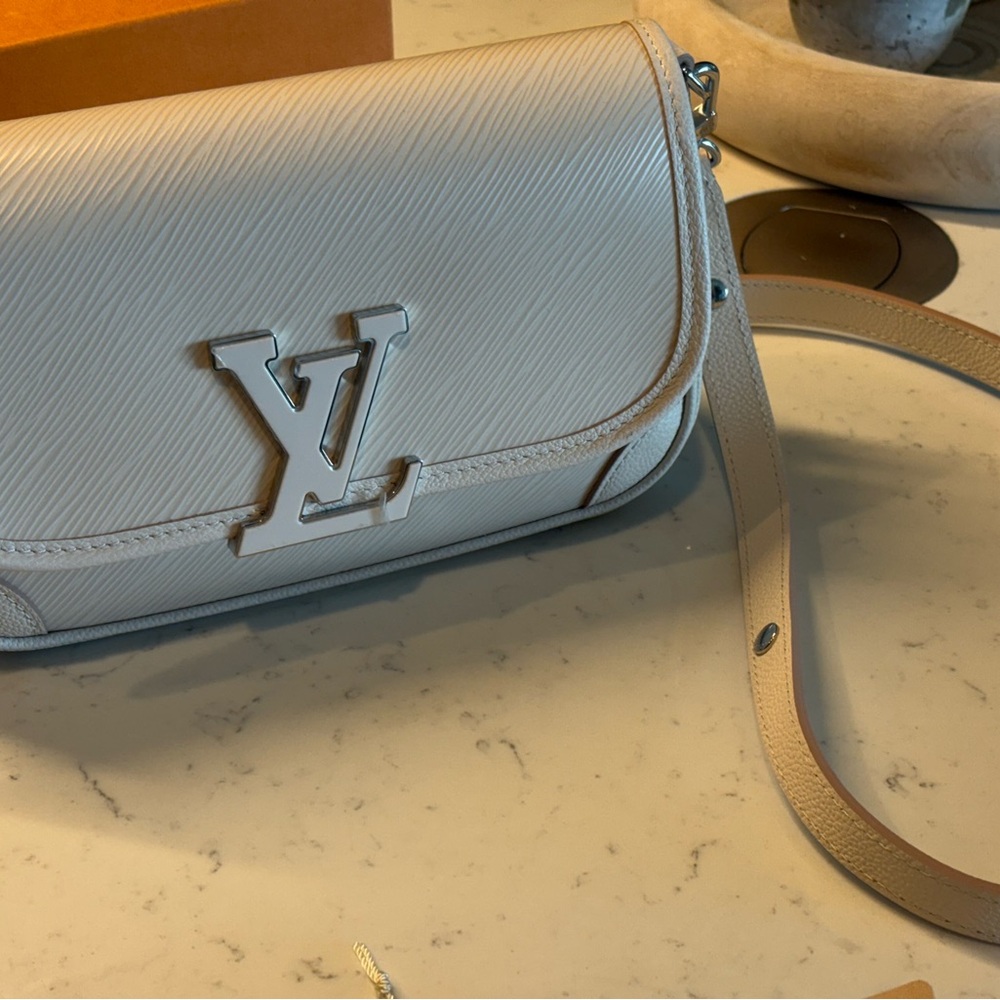 Louis Vuitton Cream Crossbody Bag Epi Buci Quartz